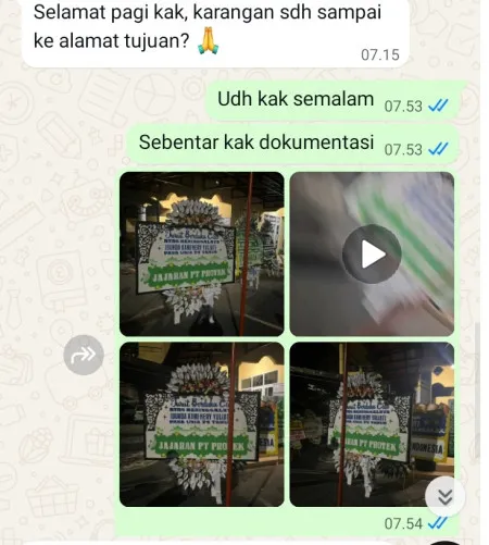 Pengiriman Papan Bunga Selamat Poris Gaga