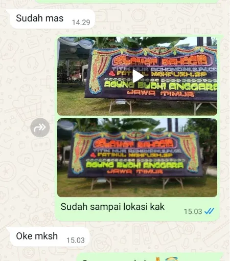 Pengiriman Papan Bunga Poris Gaga