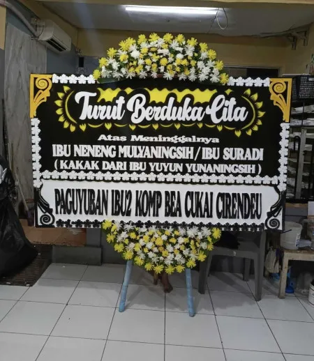 Papan Bunga Duka Poris Gaga